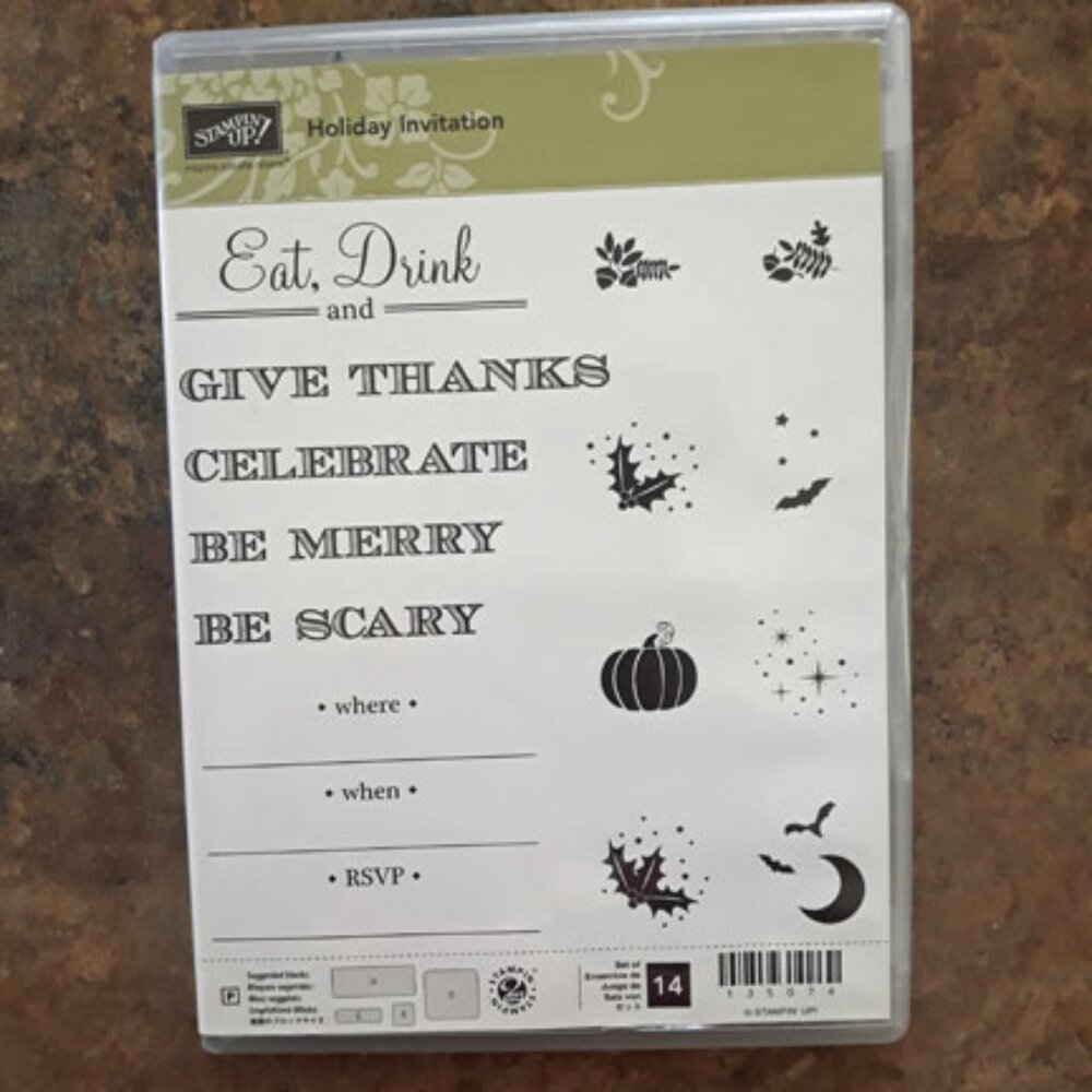 Stampin' Up! Holiday Invitations Photopolymer Stamps – New!